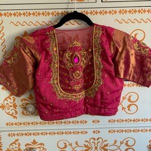 Silk saree blouse